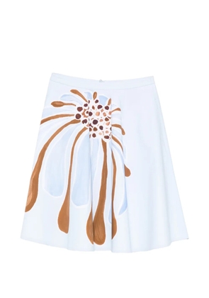 Dorothee Schumacher floral-print flared midi skirt - Blue