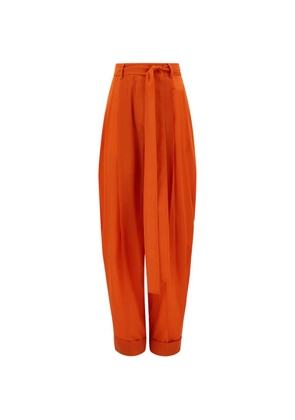 Ferragamo barrel-leg trousers - Orange