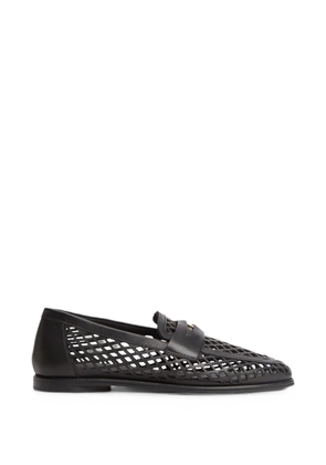 Tommy Hilfiger perforated loafers - Black
