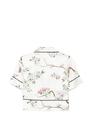 Olivia von Halle Arletta Anaa floral-print pajamas - White