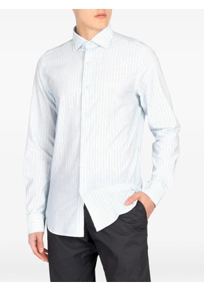 Koike Barcelona vertical-stripe shirt - Blue