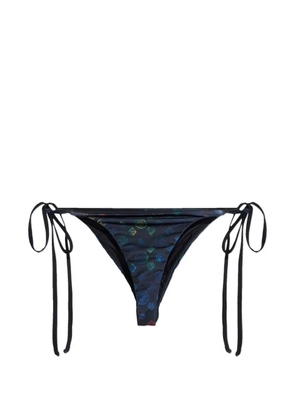 Casablanca logo-print side-tie bikini bottoms - Blue