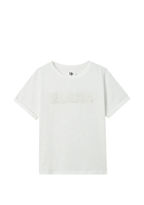 b+ab embroidered-detail T-shirt - Neutrals