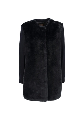 Falconeri faux-fur panel coat - Blue