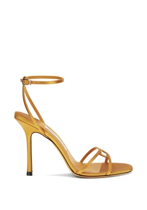 Jimmy Choo Leo 100 heeled sandals - Orange