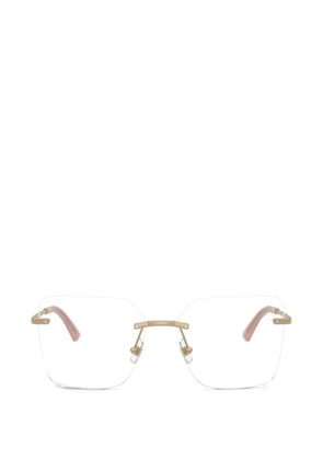 Jimmy Choo Eyewear rimeless square glasses - Gold