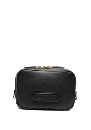 Tom Ford Pre-Owned logo-patch messenger bag - Black