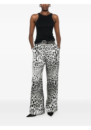 Dolce & Gabbana leopard-print palazzo pants - Black