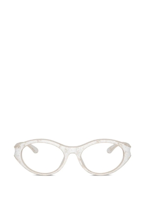Diesel distressed-effect cat-eye glasses - Neutrals
