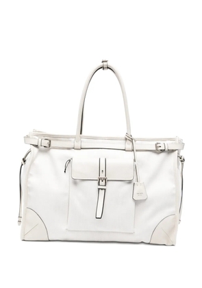Prada buckle-detail tote bag - White