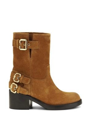 Chloé Dakota buckle-fastening ankle boots - Brown