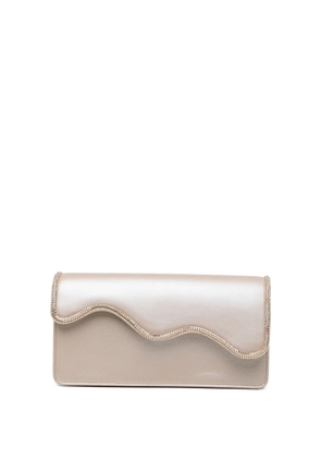 René Caovilla Onda clutch bag - Neutrals