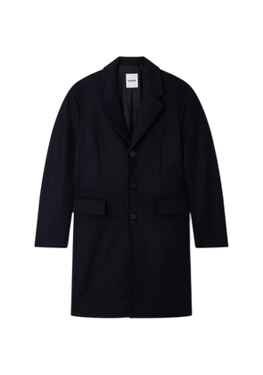 SANDRO wool and cashmere coat - Blue