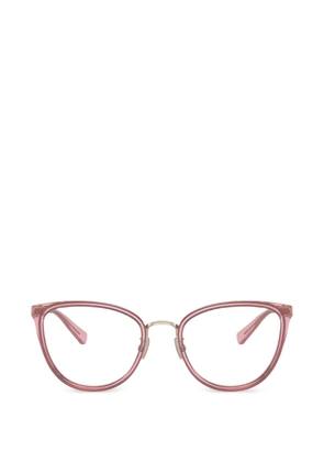 Coach logo-plaque cat-eye glasses - Pink