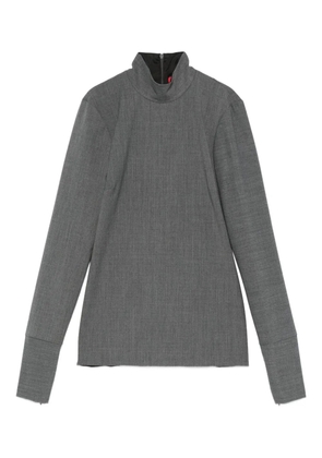 THELATEST funnel-neck long-sleeve top - Grey