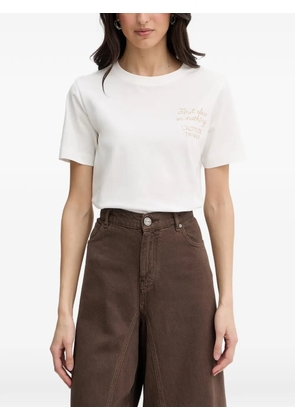 TWINSET logo-embroidered T-shirt - White