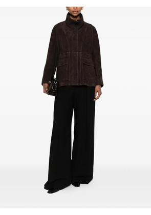 Nour Hammour Quai suede jacket - Brown
