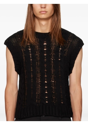 Han Kjøbenhavn chunky-knit sleeveless jumper - Black