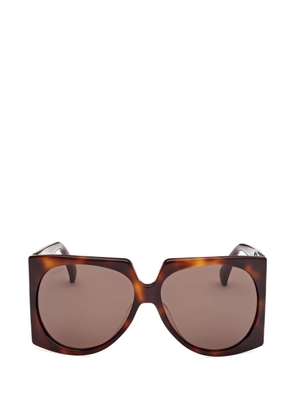 Max Mara Eyewear tortoiseshell-effect square-frame sunglasses - Brown