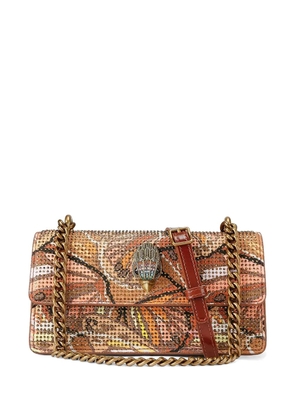Kurt Geiger London Kensington crystal-embellished shoulder bag - Orange