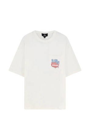 Represent graphic-print pocket T-shirt - White