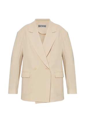 Issey Miyake Looped double-breasted blazer - Neutrals
