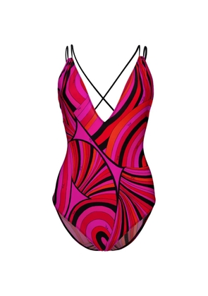 PUCCI Iride-print swimsuit - Pink