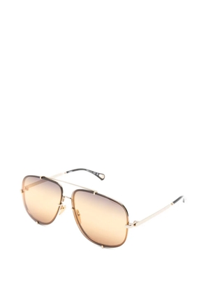 Chloé Eyewear pilot-frame sunglasses - Gold