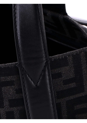 Fendi Pre-Owned Shopper Zucca Canvas Large tote bag - Black