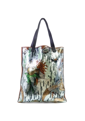 Loewe Pre-Owned Paula's Ibiza sequin-embellished tote bag - Brown