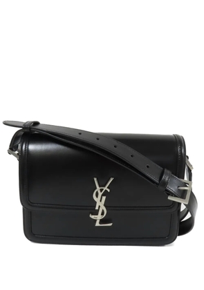 Saint Laurent Pre-Owned logo-detail leather shoulder bag - Black