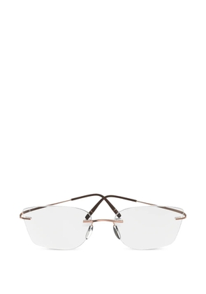 Silhouette Titan Minimal Art Stellar rimless geometric glasses - Pink