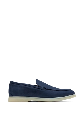 Forsa Alex cross-stitch leather loafers - Blue