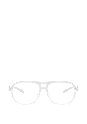 Diesel logo-plaque navigator-frame glasses - White