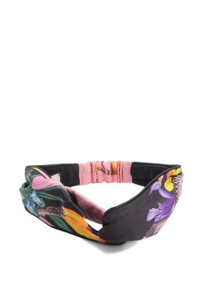 Gucci Pre-Owned GG floral-print headband - Black