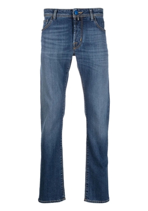 Jacob Cohën logo-patch slim-fit jeans - Blue