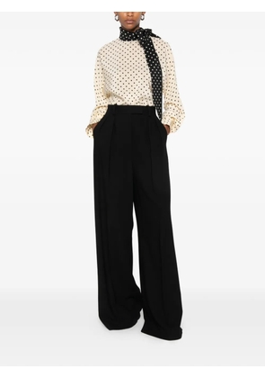 Valentino Garavani polka-dot pussy-bow blouse - Neutrals