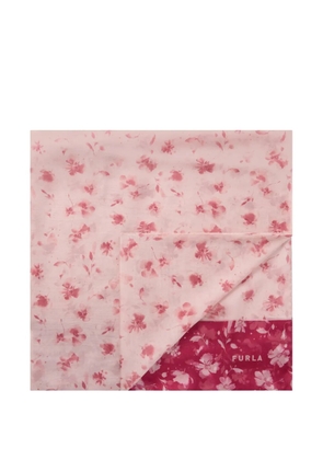 Furla Primavera floral-print scarf - Pink