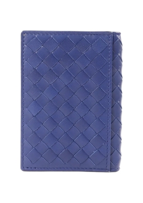 Bottega Veneta Pre-Owned Intrecciato card case - Blue