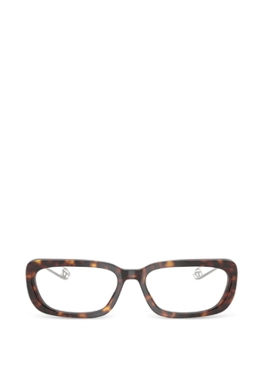 Diesel tortoiseshell-effect rectangle-frame glasses - Brown