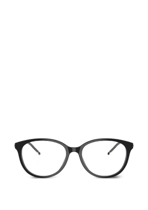 Diesel cut-out round-frame glasses - Black
