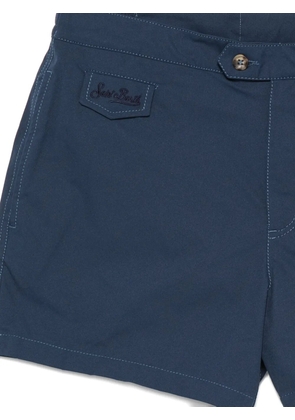 MC2 Saint Barth Harrys logo-patch swim shorts - Blue