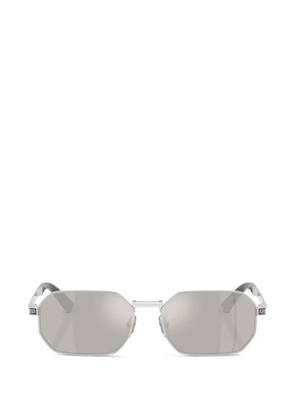 Versace Eyewear geometric-frame mirrored sunglasses - Silver