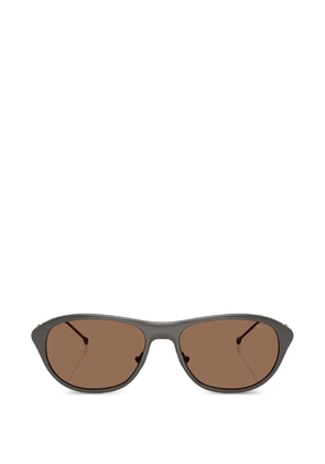 Diesel oval-frame cutout sunglasses - Grey