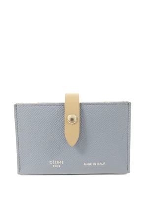 Celine Pre-Owned press-stud leather card case - Blue
