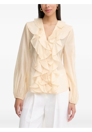 TWINSET ruffled long-sleeve blouse - Neutrals