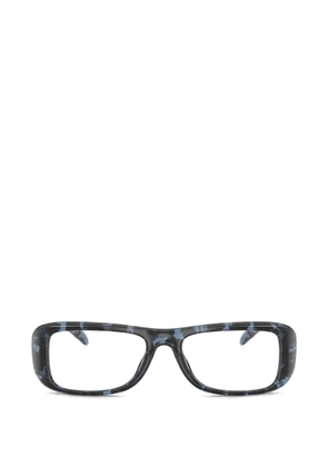 Diesel tortoiseshell-effect rectangle-frame glasses - Black