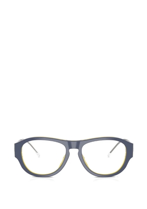 Diesel geometric-frame glasses - Blue