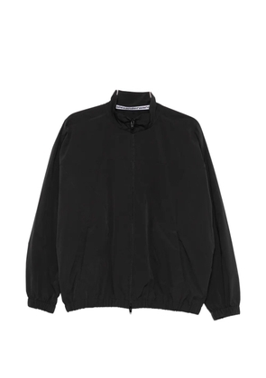 Alexander Wang logo-perforated zip-up jacket - Black