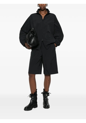 Alexander Wang perforated-logo knee-length shorts - Black